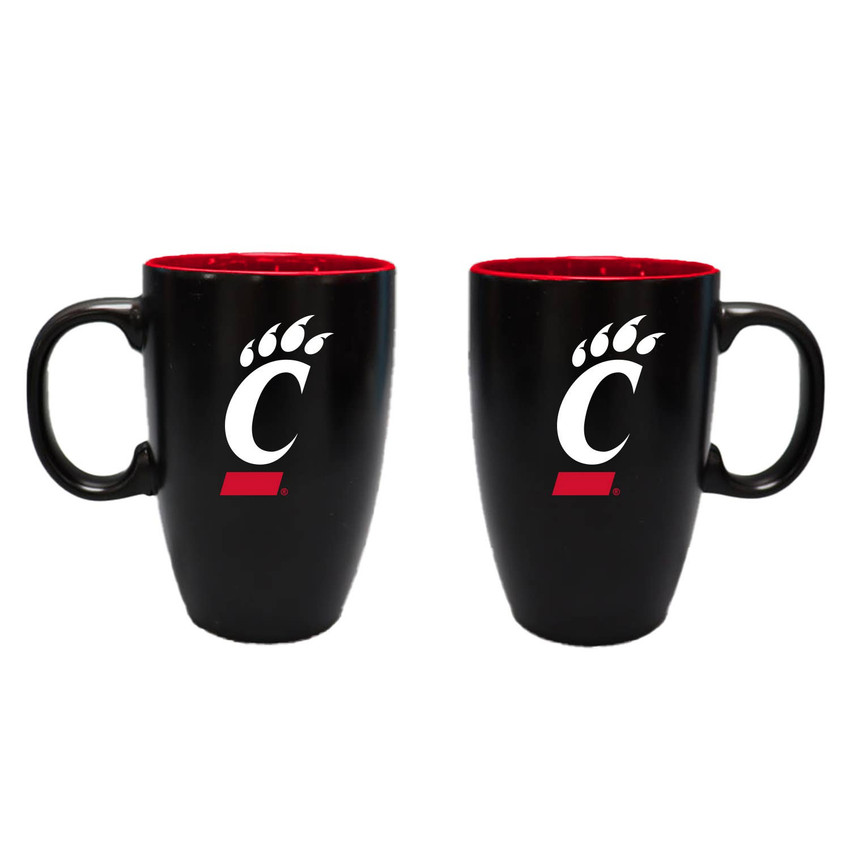 Cincinnati Bearcats 22oz Black Latte Mug