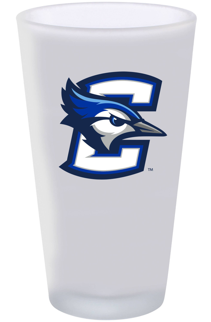 Creighton Bluejays 16oz Frosted Pint Glass Color Logo