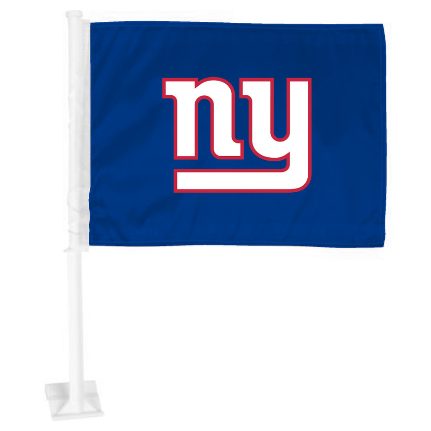 New York Giants Car Flag Large 1pc 11" x 14" NY Primary Logo