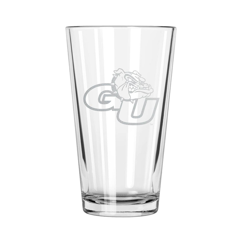 Gonzaga Bulldogs 16oz Pint Glass w/Etched Logo