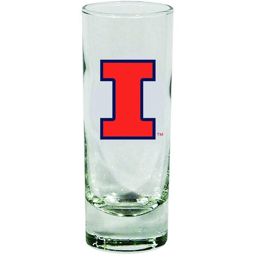 Illinois Fighting Illini 2oz Cordial Glass