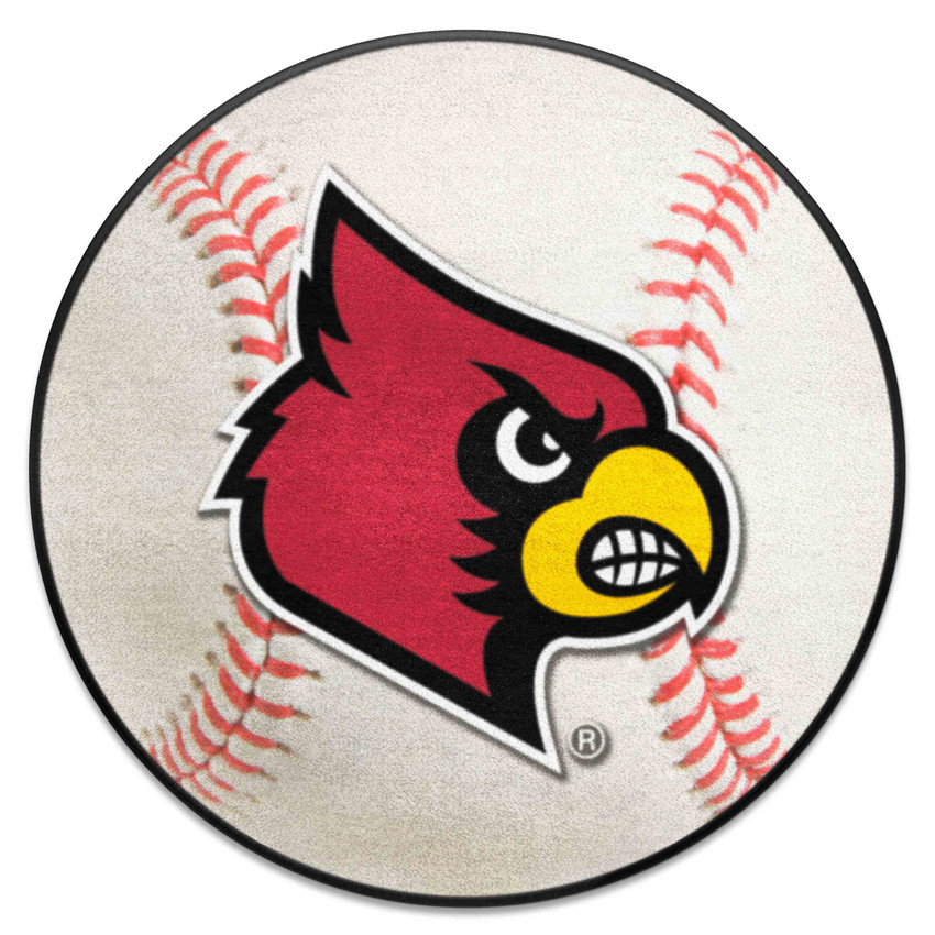 Louisville Cardinals Baseball Rug - 27in. Diameter A