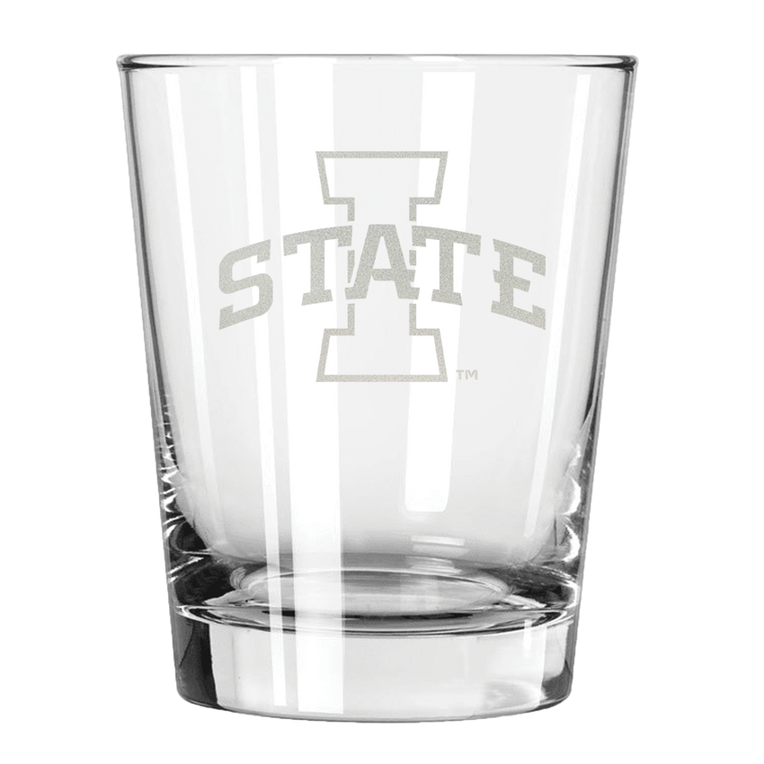 Iowa State Cyclones 15oz Old Fashioned w/Etched Logo
