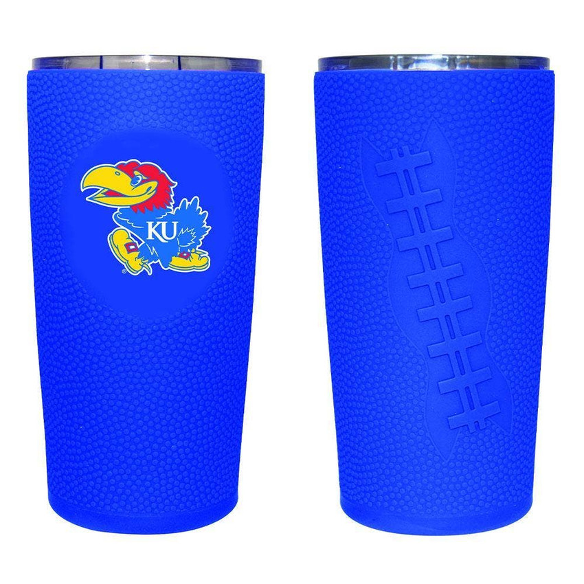 Kansas Jayhawks 20oz Tumbler w/Silicone Wrap