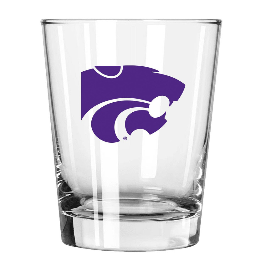 Kansas State Wildcats 15oz Old Fashioned w/Color Logo