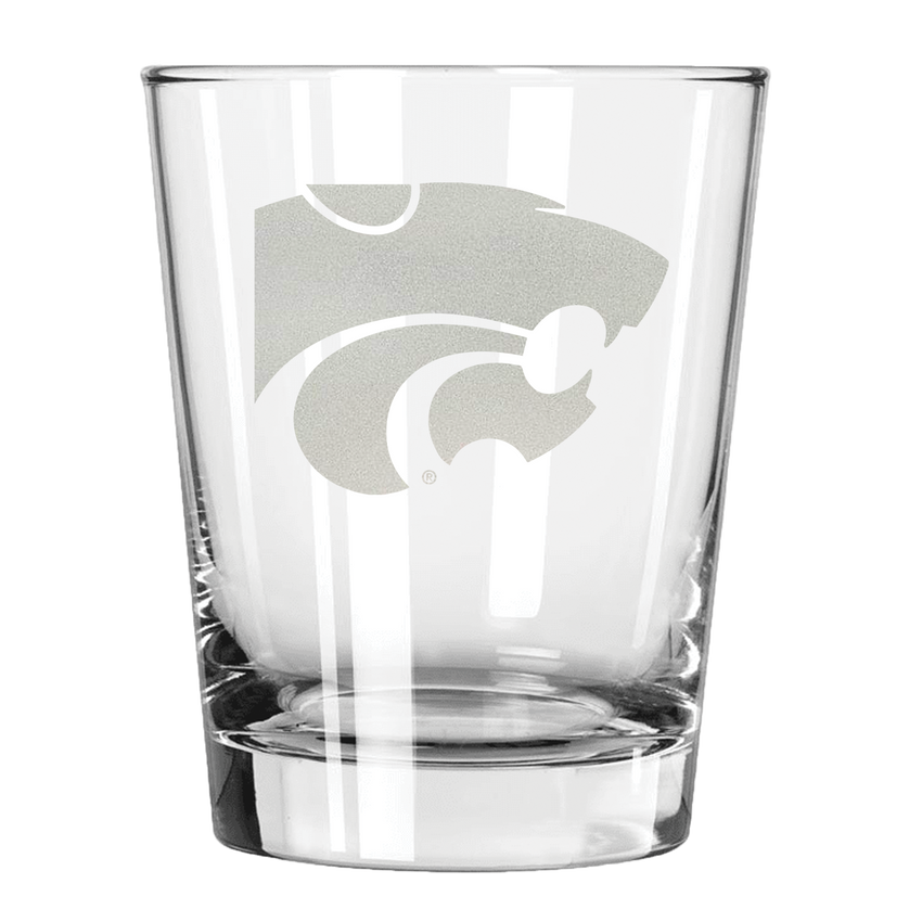 Kansas State Wildcats 15oz Old Fashioned w/Etched Logo