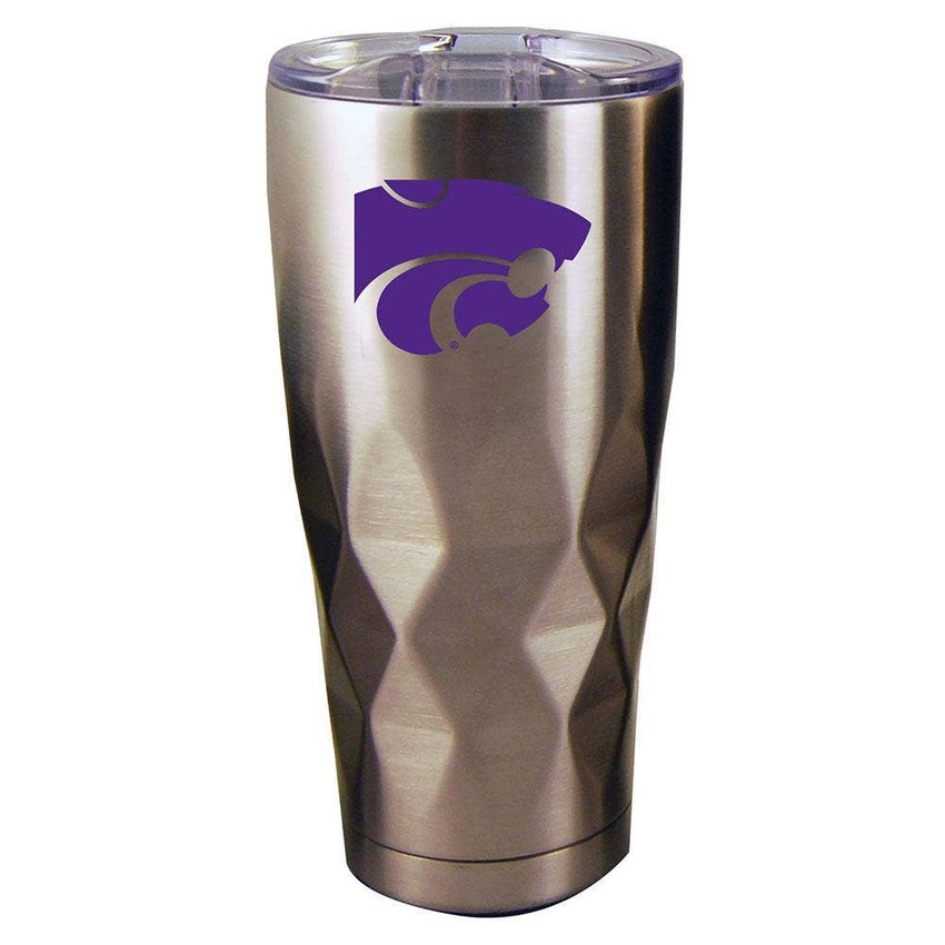 Kansas State Wildcats 22oz Stainless Steel Diamond Tumbler