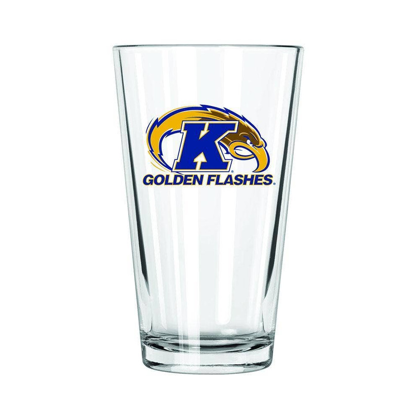 Kent State 16oz Pint Glass w/Color Logo
