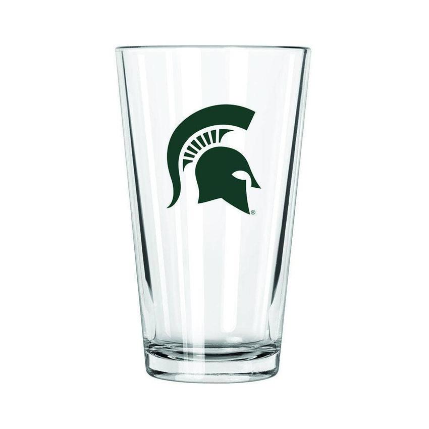 Michigan State Spartans 16oz Pint Glass w/Color Logo