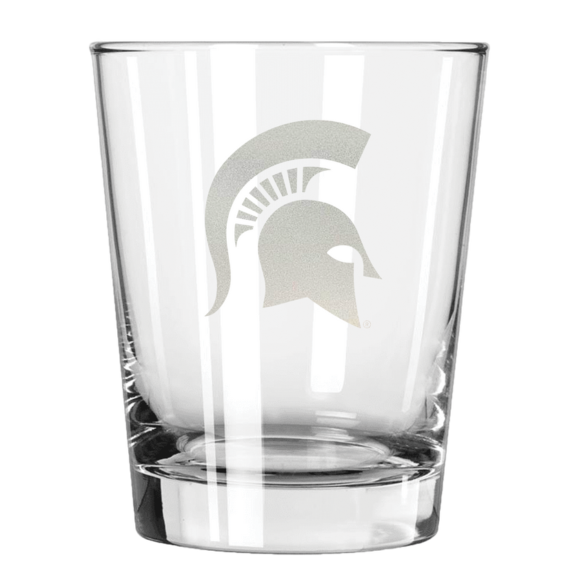 Michigan State Spartans 15oz Old Fashioned w/Etched Logo