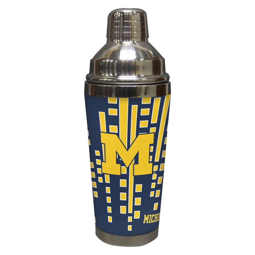 Michigan Wolverines Stainless Steel Cocktail Shaker