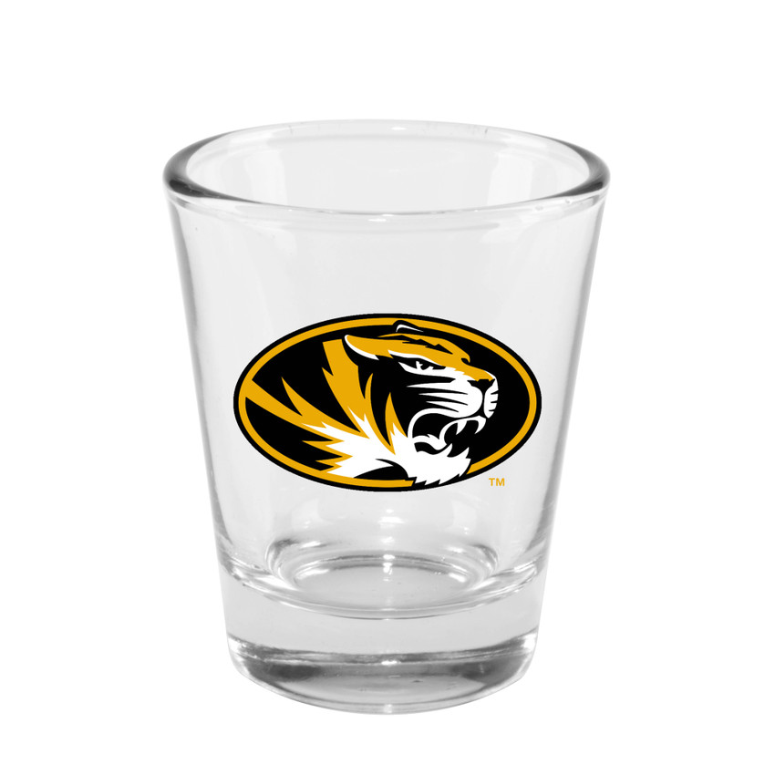 Missouri Tigers 2oz Clear Collector Glass