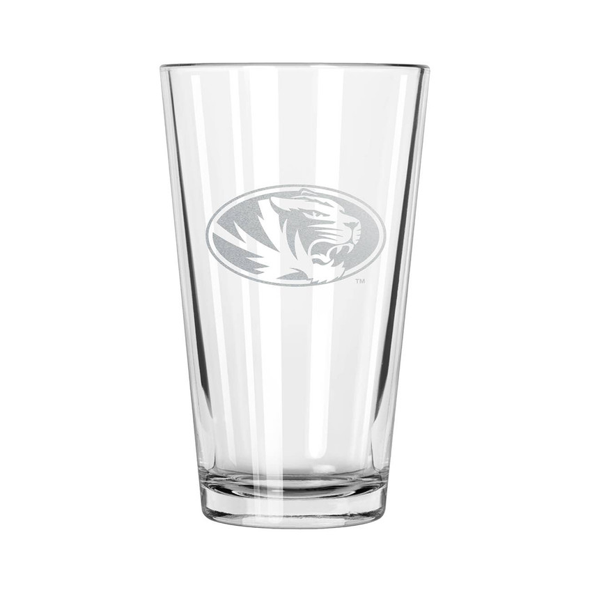 Missouri Tigers 16oz Pint Glass w/Etched Logo