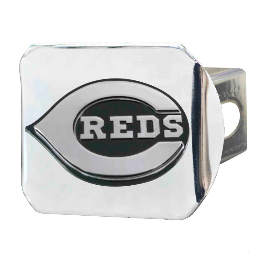 Cincinnati Reds Metal Hitch Cover with Metal 3D Emblem C Reds Primary Logo