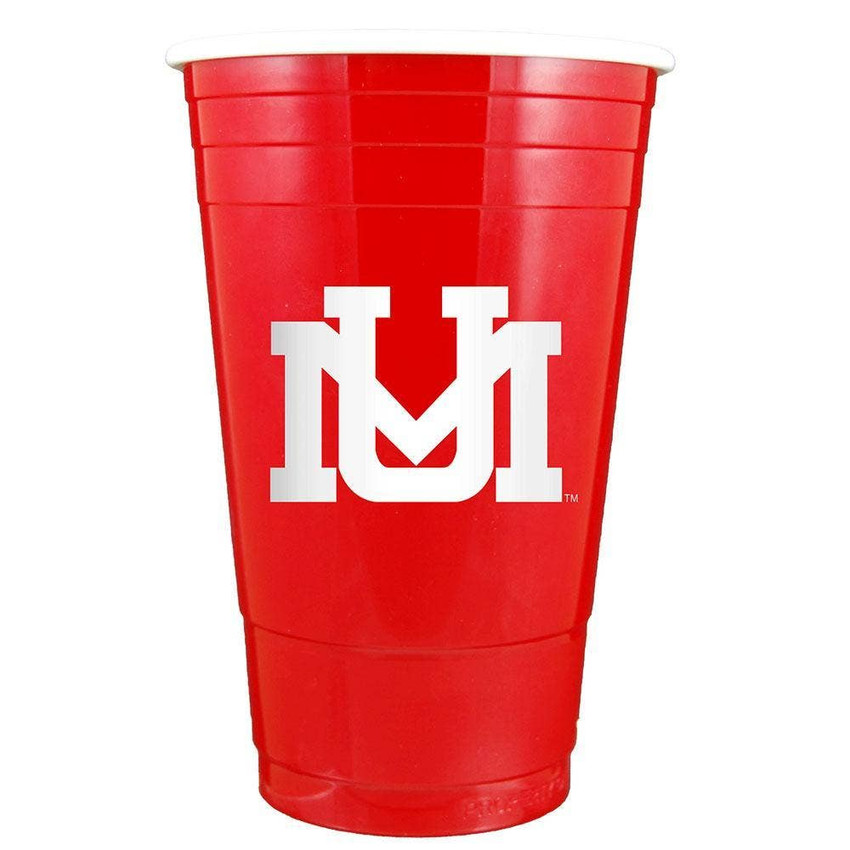 Montana Grizzlies Red Plastic Cup