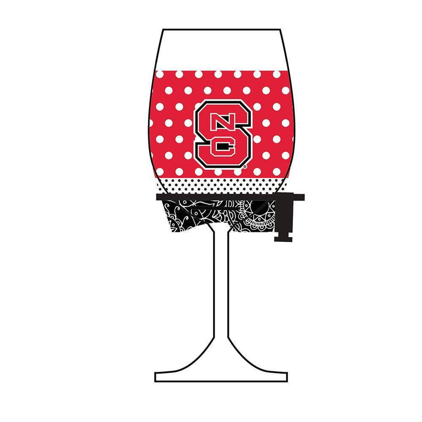 NC State Wolfpack Wine Glass Woozie