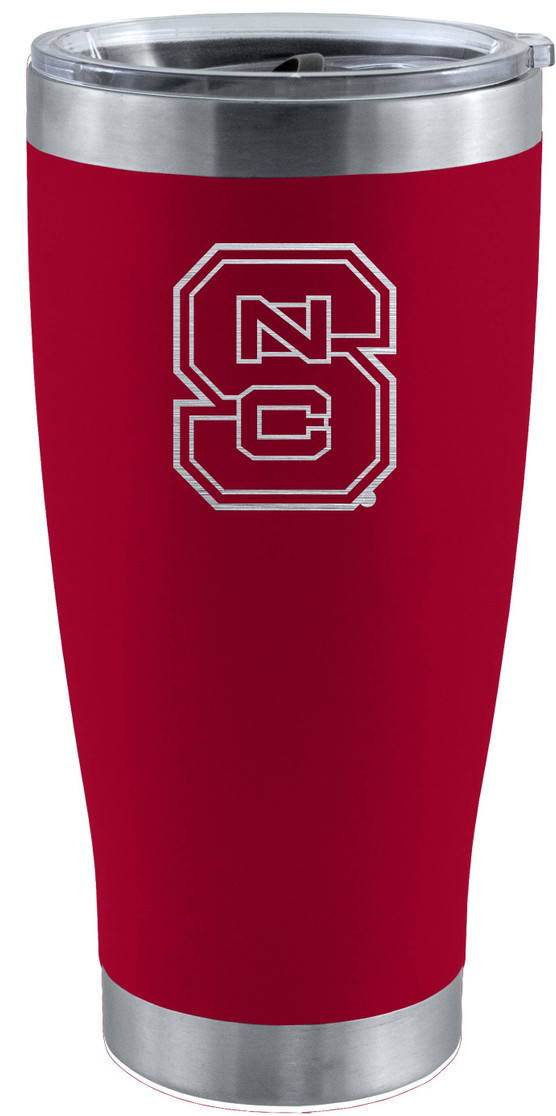 NC State Wolfpack 20oz Red Tumbler w/Etched Logo