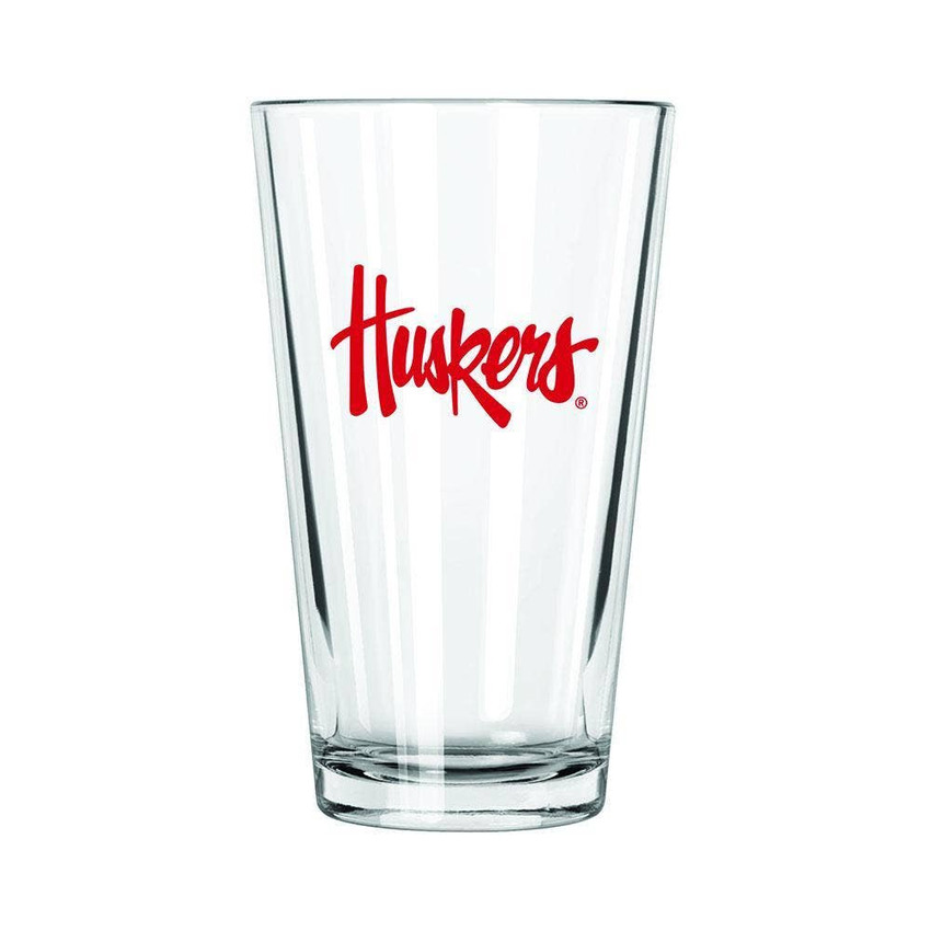 Nebraska Cornhuskers 16oz Pint Glass w/Color Logo