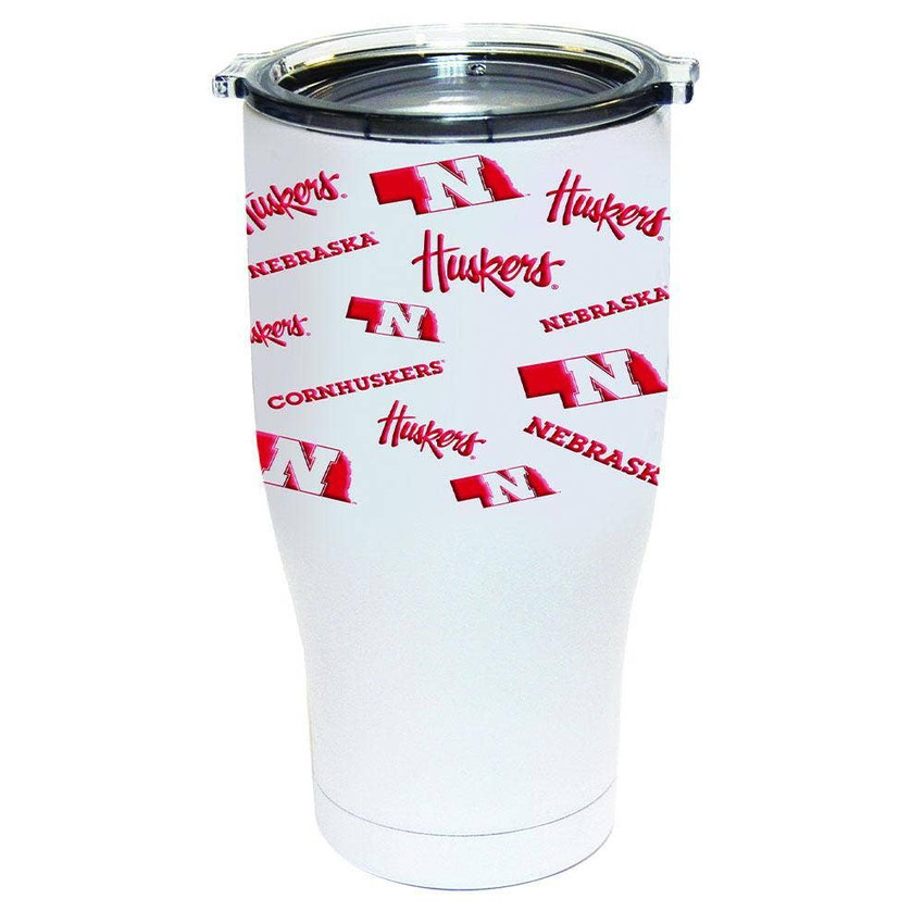 Nebraska Cornhuskers 24oz All Over Print Tumbler