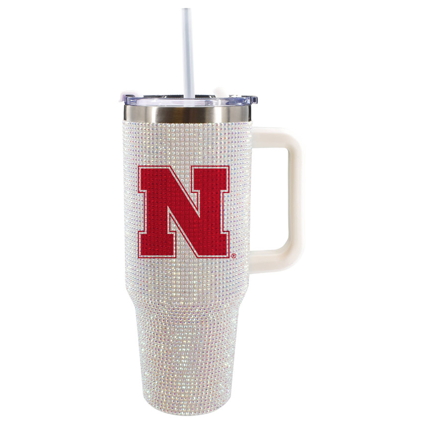 Nebraska Cornhuskers 40oz Bling Tumbler