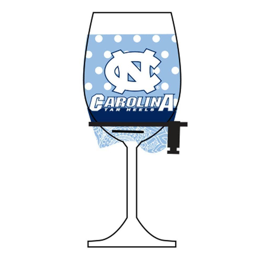 North Carolina Tar Heels Wine Glass Woozie