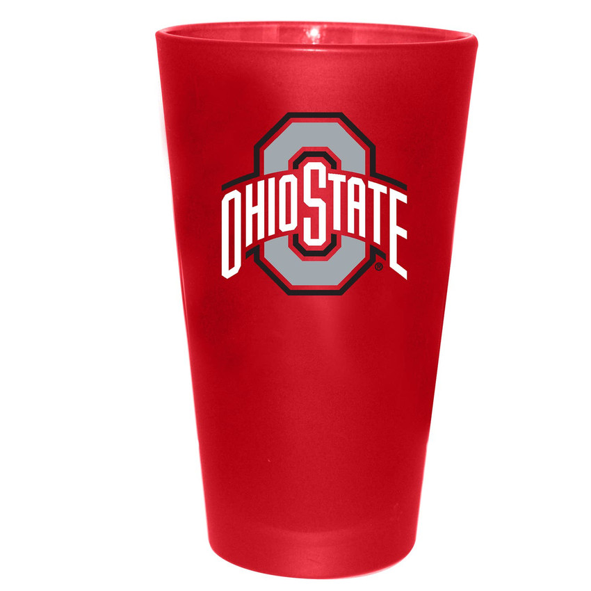 Ohio State Buckeyes 16oz Color Frosted Pint Color Logo
