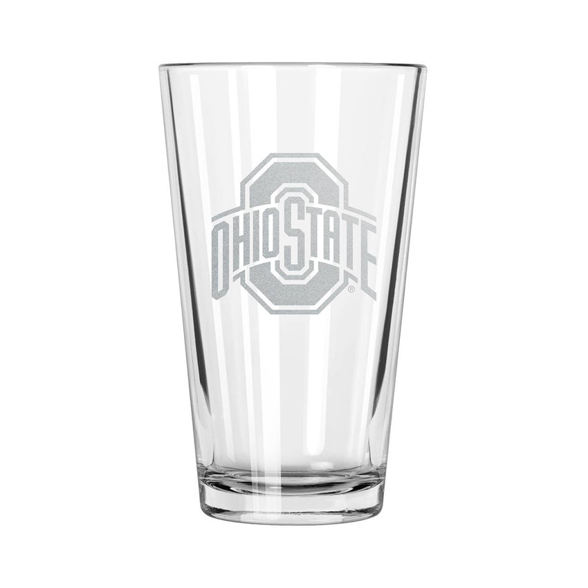 Ohio State Buckeyes 16oz Pint Glass w/Etched Logo
