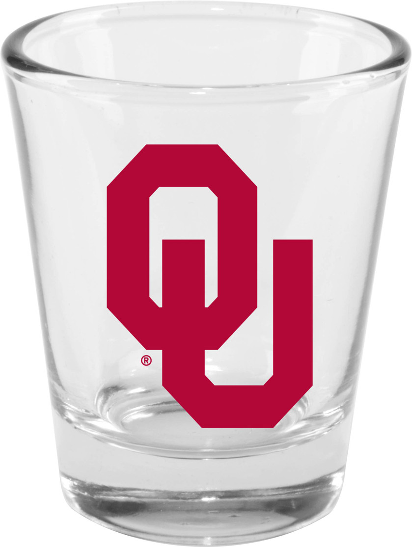 Oklahoma Sooners 2oz Clear Collector Glass