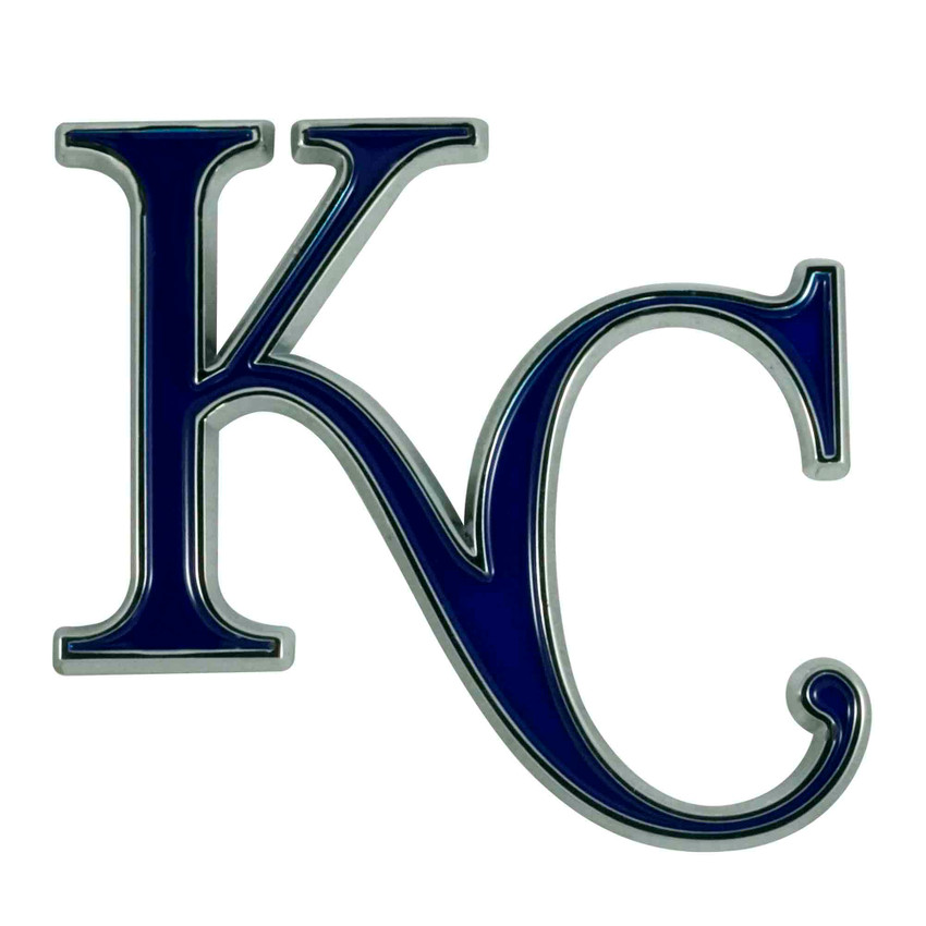 Kansas City Royals 3D Color Metal Emblem KC Cap Logo