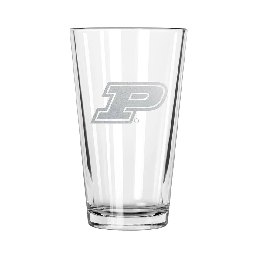 Purdue Boilermakers 16oz Pint Glass w/Etched Logo