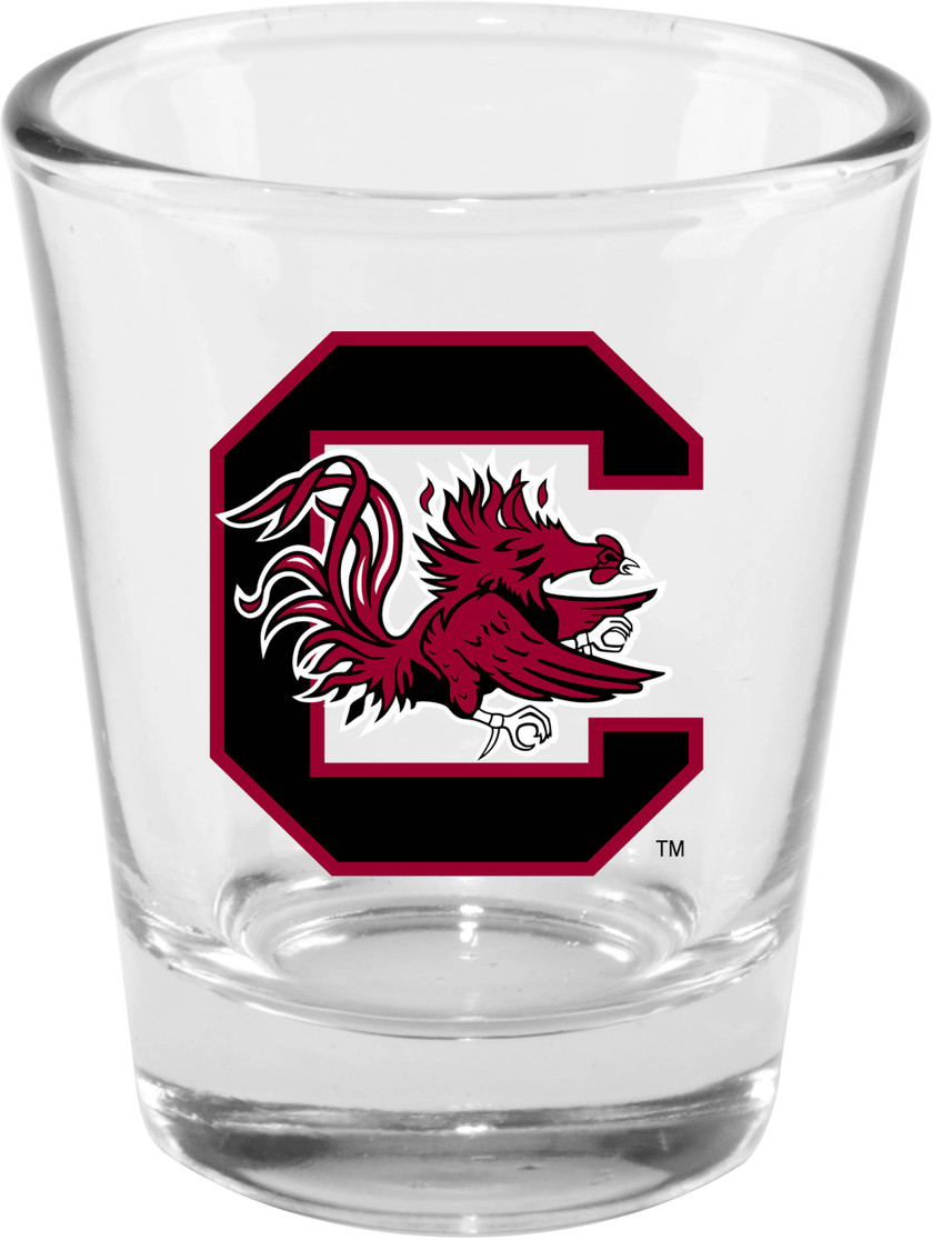 South Carolina Gamecocks 2oz Clear Collector Glass