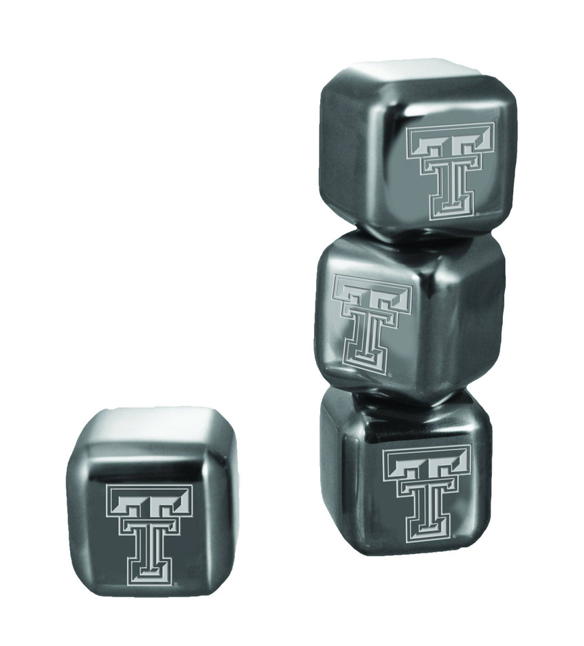 Texas Tech Red Raiders 6pk Stainless Steel Ice Cubes