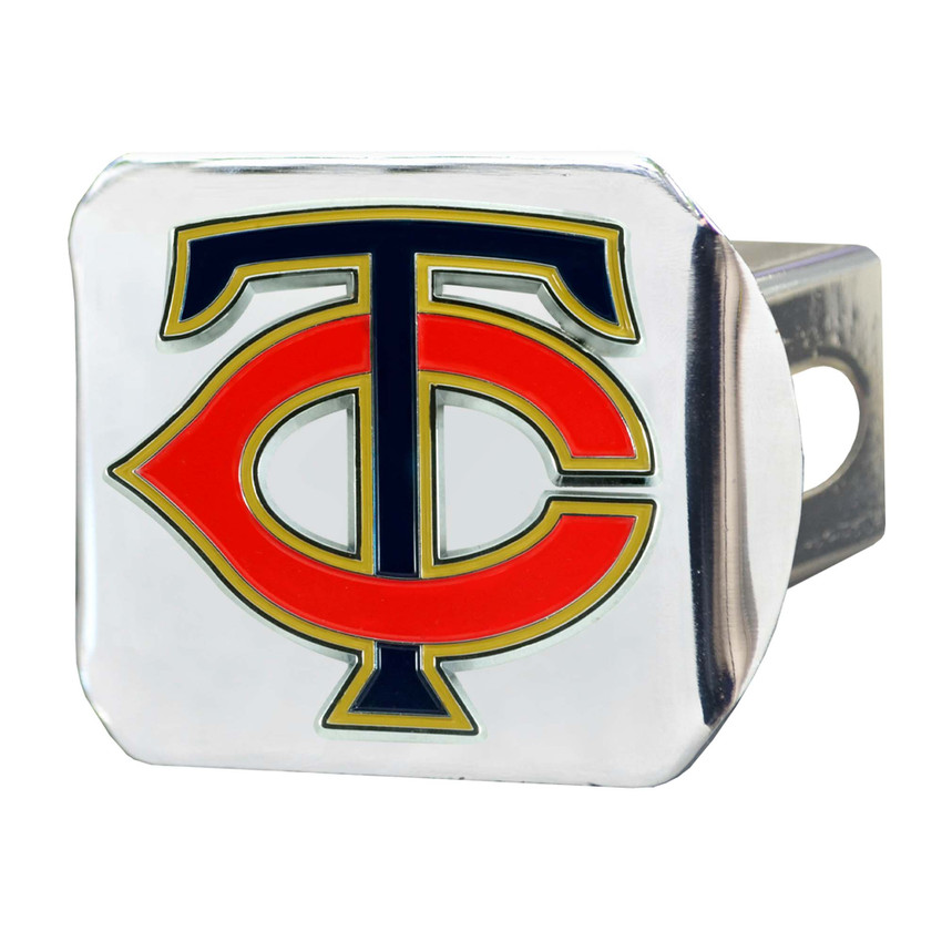 MLB - Minnesota Twins Color Hitch - Chrome 3.4"x4"