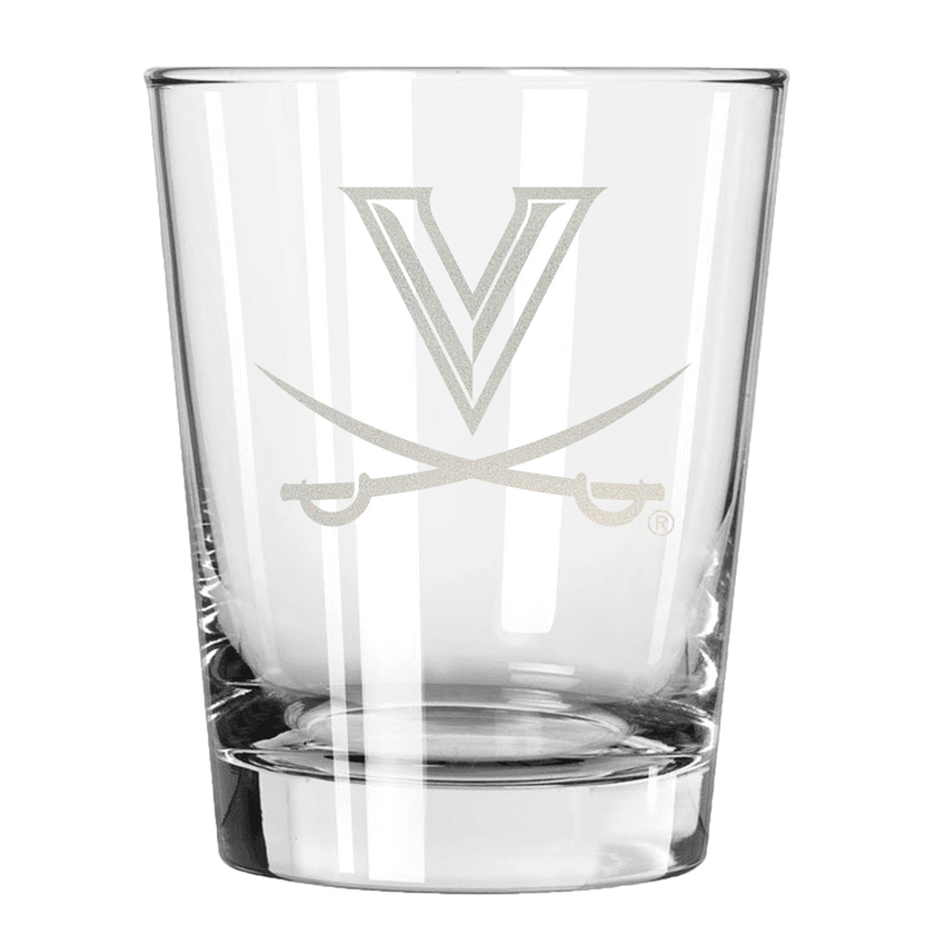 Virginia Cavalier 15oz Old Fashioned w/Etched Logo