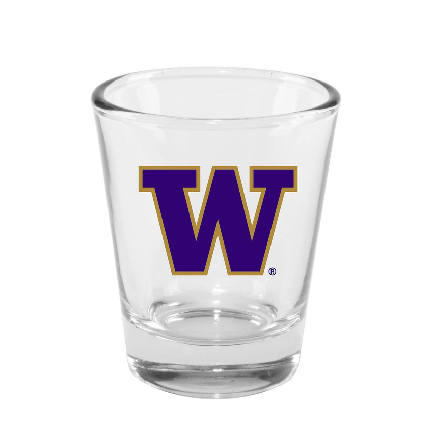 Washington Huskies 2oz Clear Collector Glass