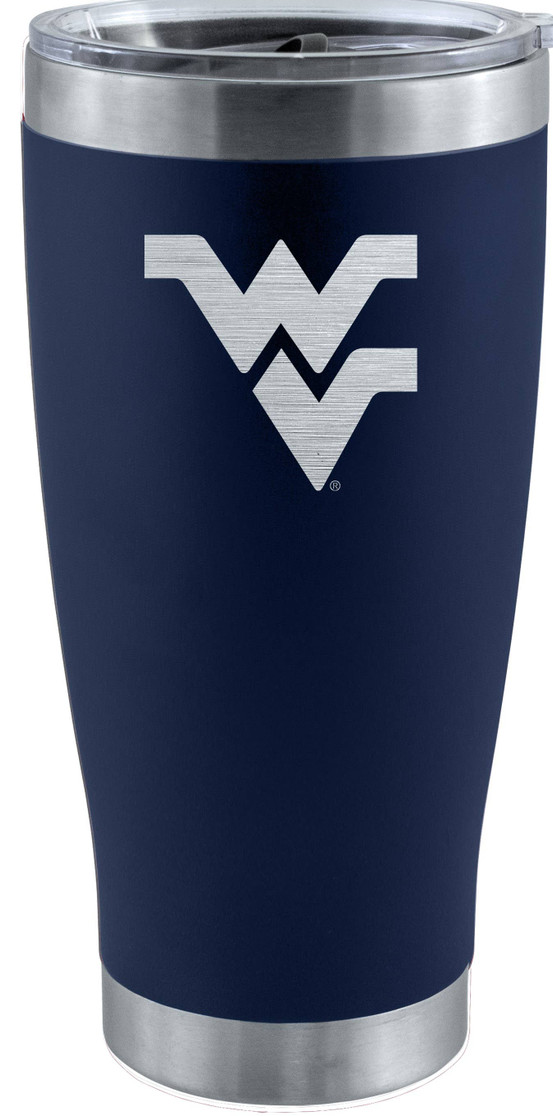 West Virginia 20oz Navy Tumbler w/Etched Logo