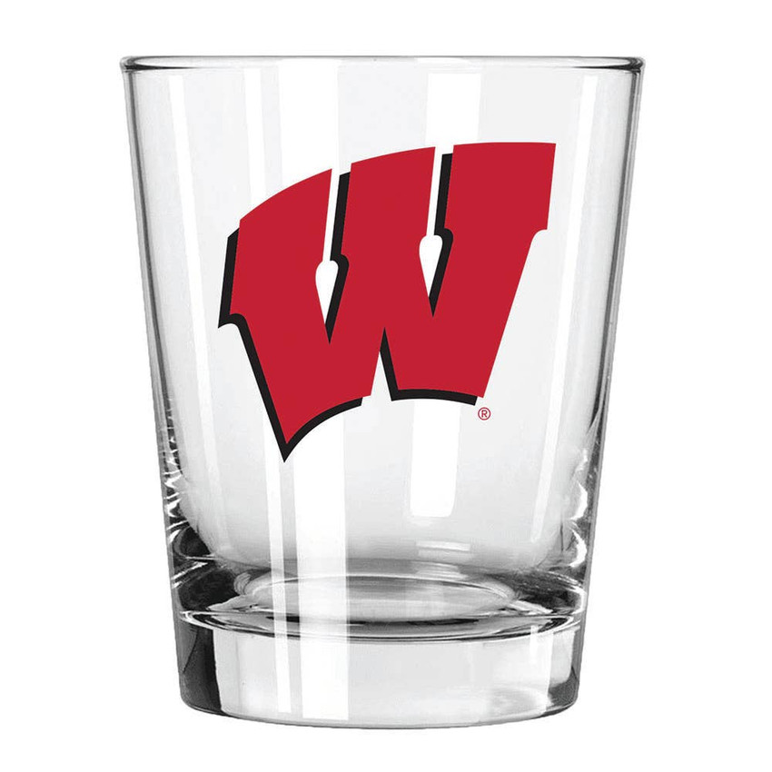 Wisconsin Badgers 15oz Old Fashioned w/Color Logo