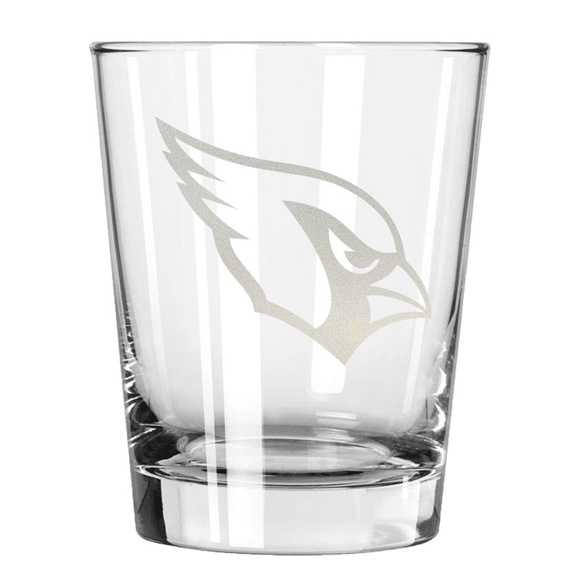 Arizona Cardinals 15oz Old Fashioned w/Etched Logo