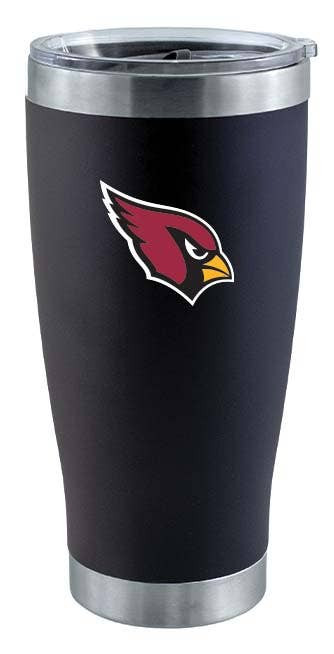 Arizona Cardinals 20oz Black Tumbler w/Color Logo