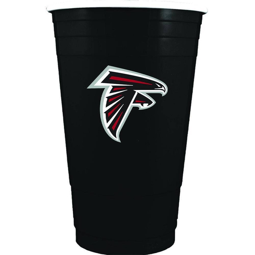 Atlanta Falcons 11oz Black Plastic Cup
