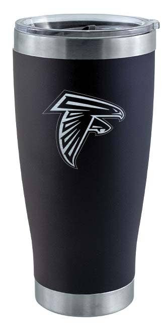 Atlanta Falcons 20oz Black Tumbler w/Etched Logo