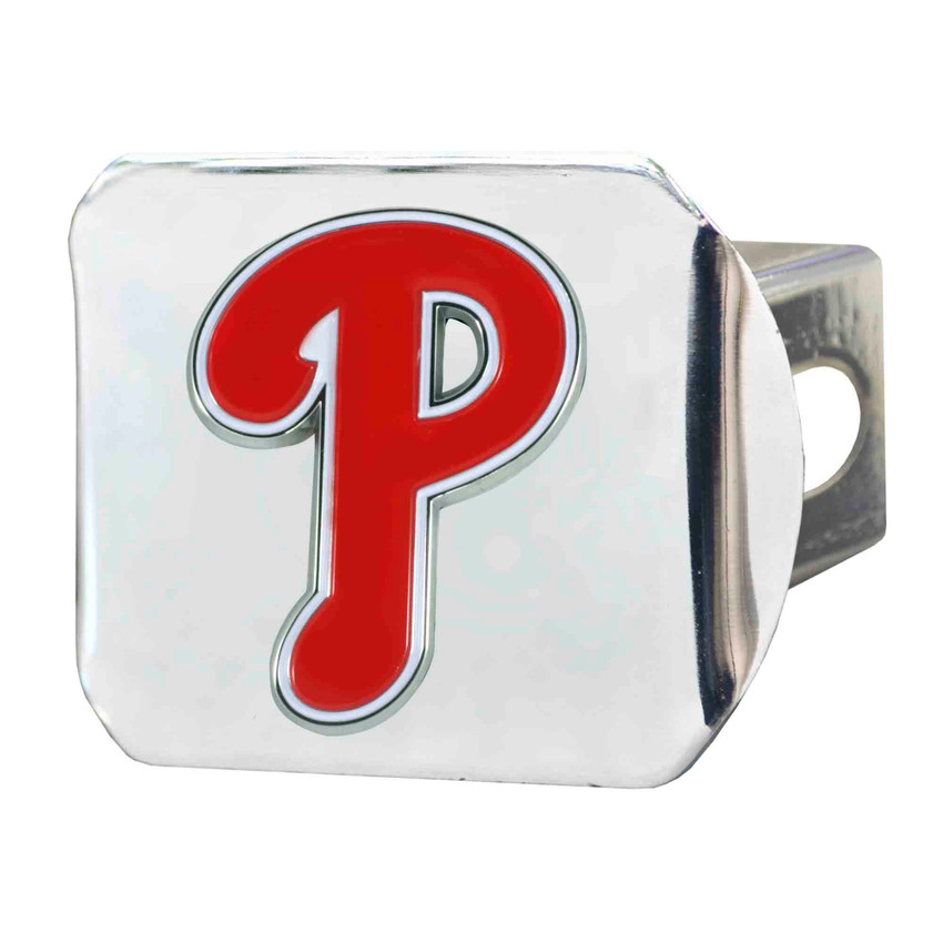 MLB - Philadelphia Phillies Color Hitch - Chrome 3.4"x4"