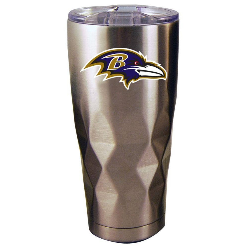Baltimore Ravens 22oz Stainless Steel Diamond Tumbler