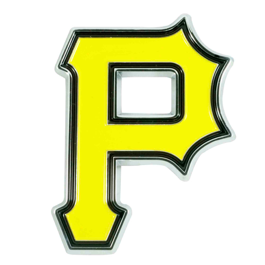 Pittsburgh Pirates 3D Color Metal Emblem P Primary Cap Logo