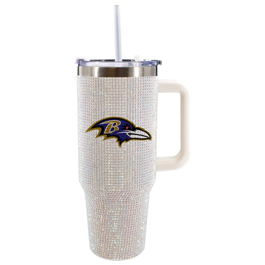 Baltimore Ravens 40oz Bling Tumbler