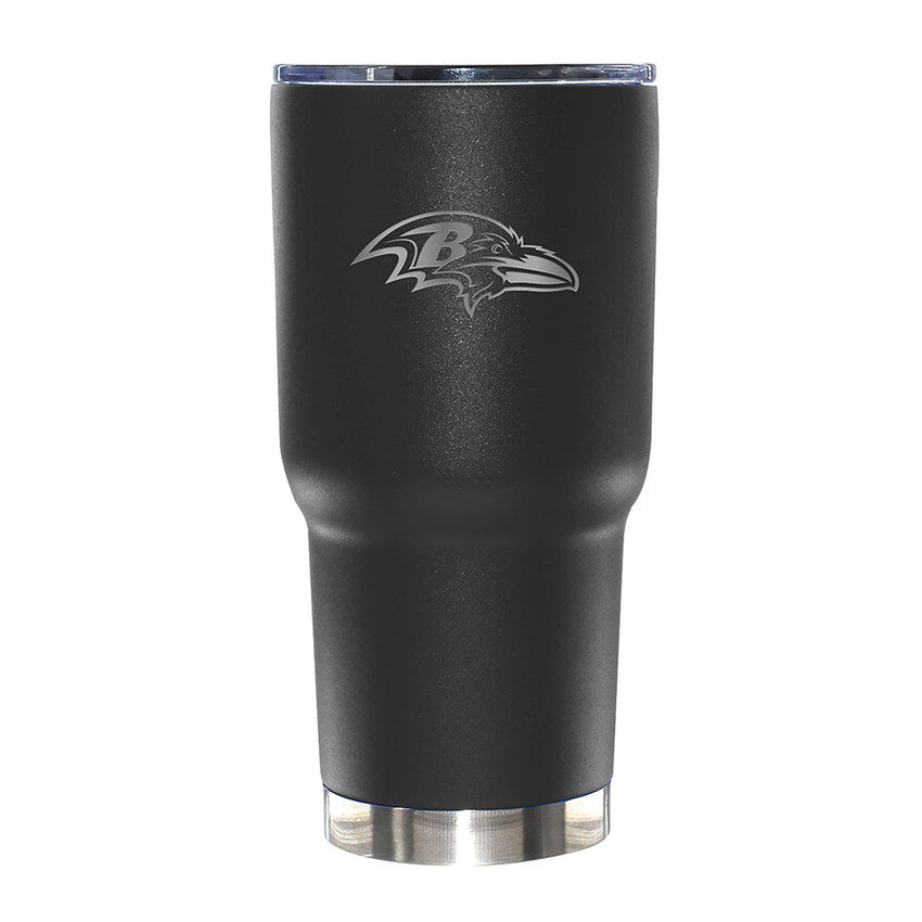 Baltimore Ravens 30oz Black Etched Tumbler