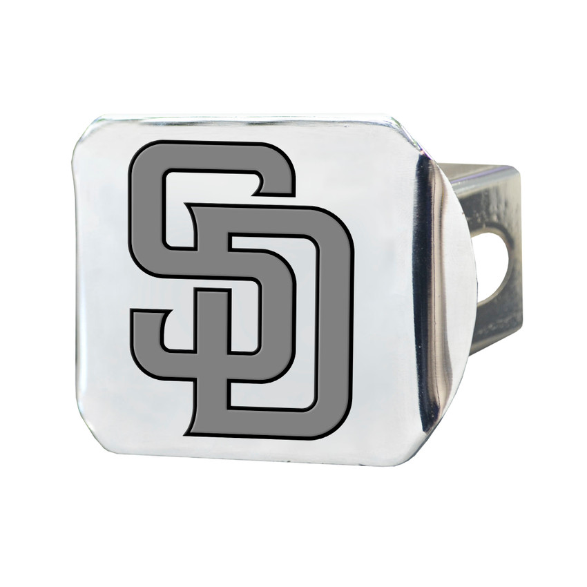 San Diego Padres Metal Hitch Cover with Metal 3D Emblem SD Primary Cap Logo