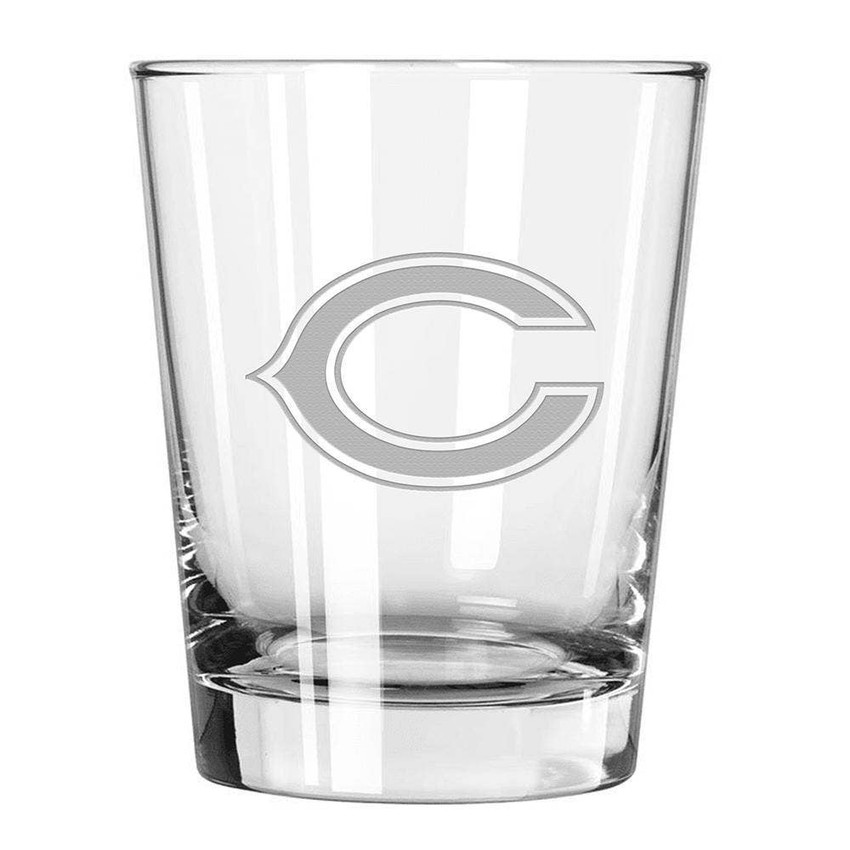 Chicago Bears 15oz Old Fashioned w/Etched Logo