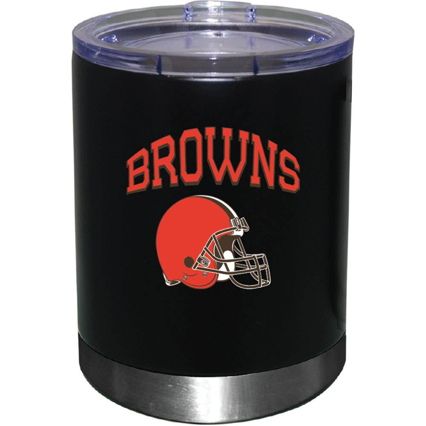 Cleveland Browns 12oz Black Low-Ball Tumbler Color Logo