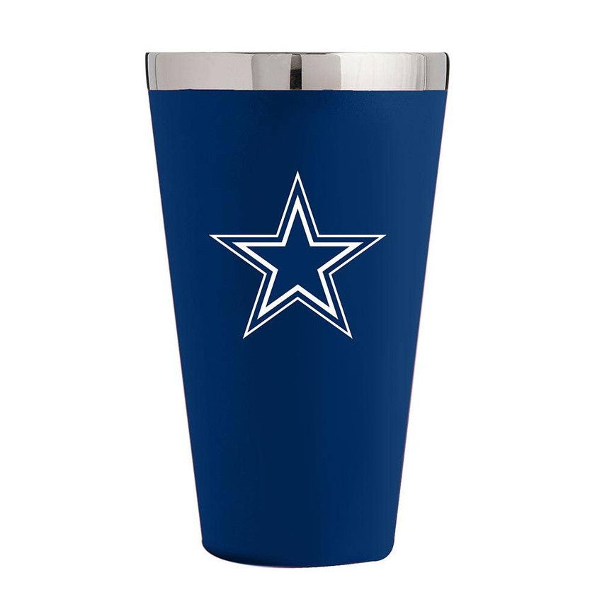 Dallas Cowboys 16oz Matte Finish SS Pint
